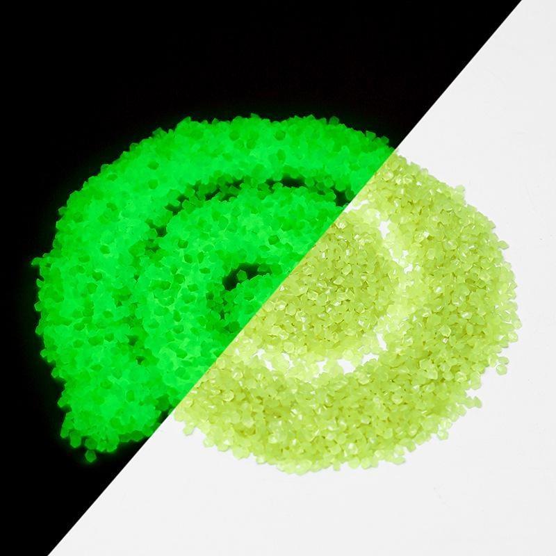 1000 шт./пакет, светящийся песок, светящаяся в темноте галька, камень, домашний сад, уличная дорожка, украшение для газона, аквариум, декор 3-5 мм