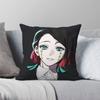 Kimetsu No Yaiba Enmu Square Pillowcase Polyester Linen Velvet Printed Zip Decorative Throw Pillow Case Home Cushion Cover 45x45