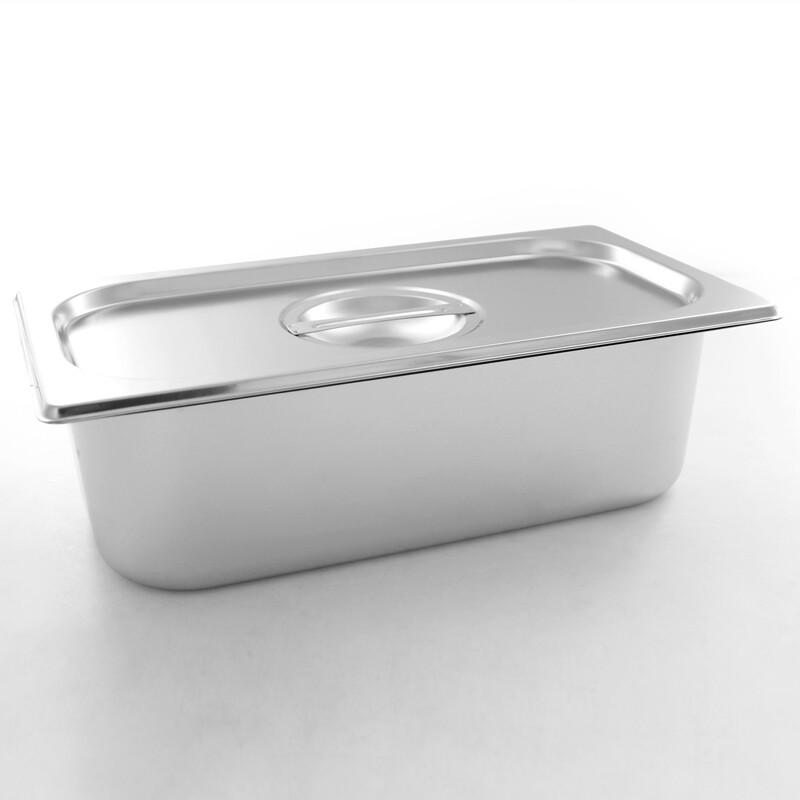 Xinji Gaoge Stainless Steel GN Food Pans & Lids - Pack of 5