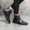 Fashion Business Men's Boots Retro British Gentleman Style Outdoor Casual Formal Party Daily Office Autumn and Winter Shoes Hot  38-4
