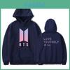 Худи свитшот K-pop BTS Bangtan Boys Love Yourself Her из хлопка, повседневный и спортивный стиль