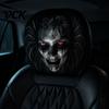 Removable Headrest Protector Universal Car Cover, Scary Face Protective Seat Cover for Most Vehicles, Easy to Install Automotive Interior Accessories