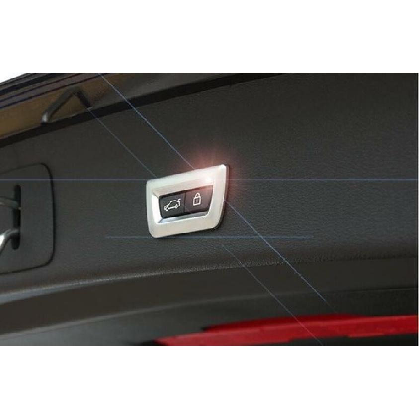 For BMW X3 F25 X4 F26 2011-2017 ABS Silver Electric Back Door Button Frame Trim