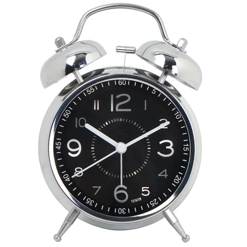 Бесшумный кварцевый будильник Iron Art для детей, креативные светящиеся настольные часы, модный декор для рабочего стола