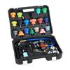 Coolant Pressure Tester Kit, 47Pcs Radiator Vacuum Refill Kit with 3 Metal Adapters, Universal Fit, Automotive Cooling System Pressure Tester Tool,
