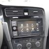 Для Volkswagen Golf 7 VW Gti Mk7 2014-автомобильные аксессуары, внутренняя наклейка из настоящего углеродного волокна, центральная консоль, GPS