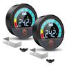Battery Capacity Voltage Meter, 12V 24V 48V 60V 84V IP68 Waterproof LCD Battery Monitor Gauge Low-Voltage Alarm For Lithium, Lithium Iron, Lead Acid