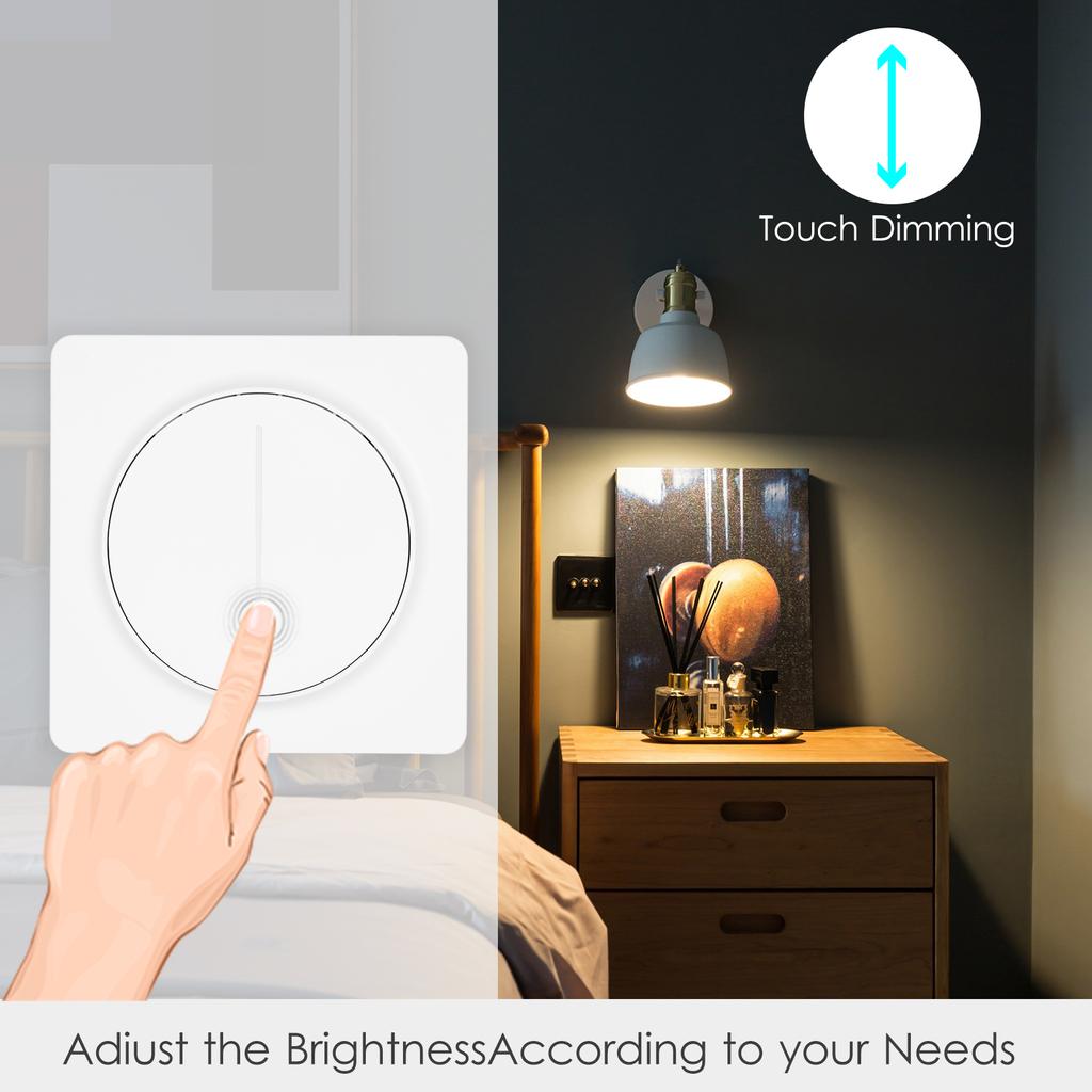 Smart Zigbee Light Switch Compatible with Alexa Google Home with Remote Control Single-Pole Neutral