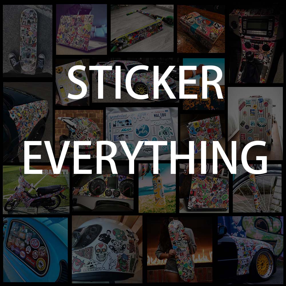 102050 100Pcs Racing Car Stickers Skateboard Bike Motorcycle Travel Luggage Toy Cool Vinyl Decal Jdm Sticker Bomb For Kids