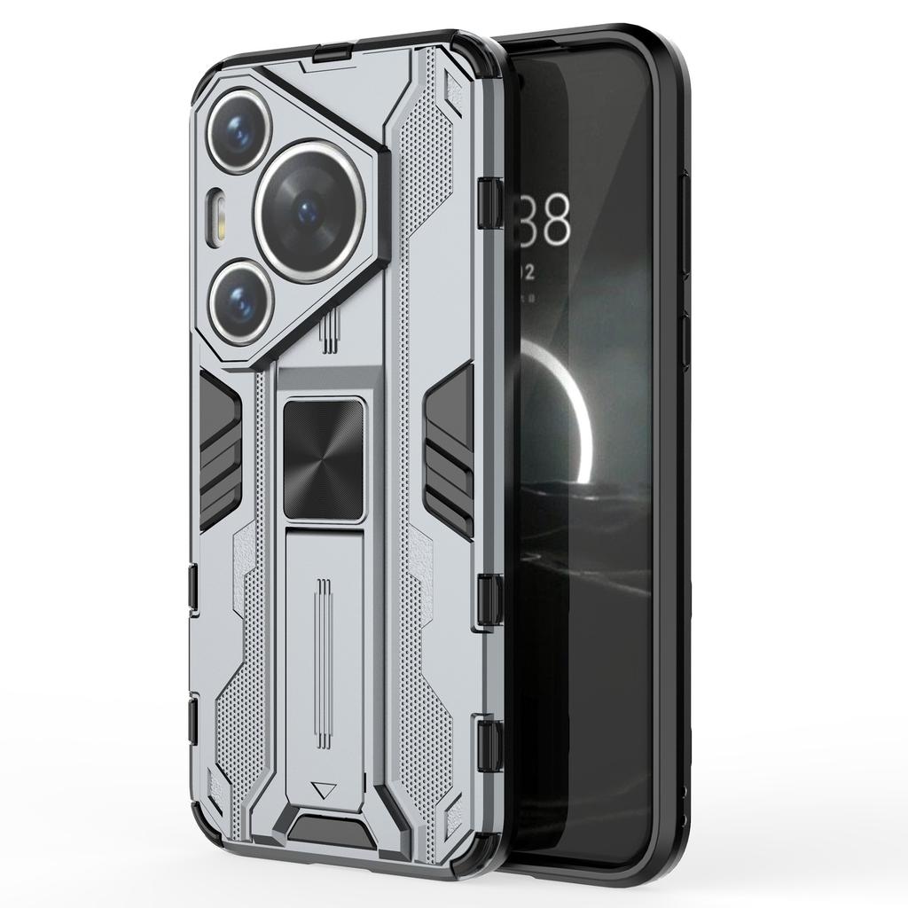 Чехол для Huawei Pura 70 Pro/Pura 70 Pro+ с подставкой, задняя крышка телефона из ПК+ТПУ