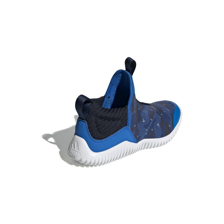 Adidas Rapidazen C Non-Slip Low-Top Kids Running Shoes Kids Sneakers Blue Black White EE9324