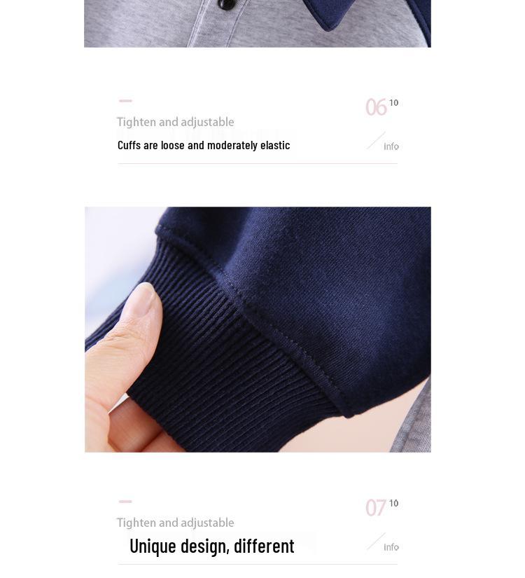 Мальчиковый свитшот поло с отложным воротником - Красивый повседневный топ для детей, Осенняя одежда