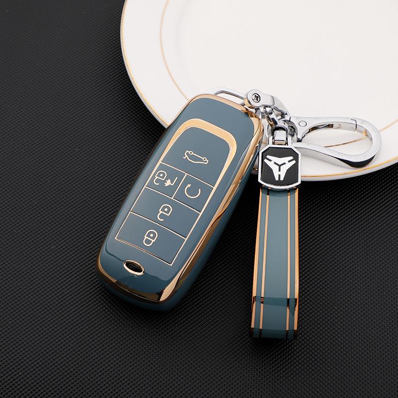 TPU Premium Soft Car Key Case Cover Shell for Trumpchi Aion S 580 Y Plus V Key Rings Keychain Bag Accessories Factory