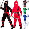 Костюм Могучего Ниндзя для Мальчиков Боевые Искусства Японский Самурай Воин Платье Маскарадное