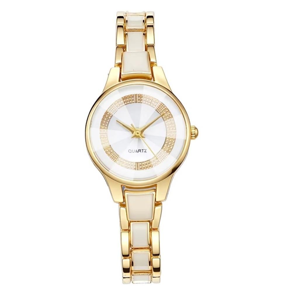 Round Dial Women Wrist Watch Imitation Ceramic Ceramic Watch Fashionable Fashion Watch For Women