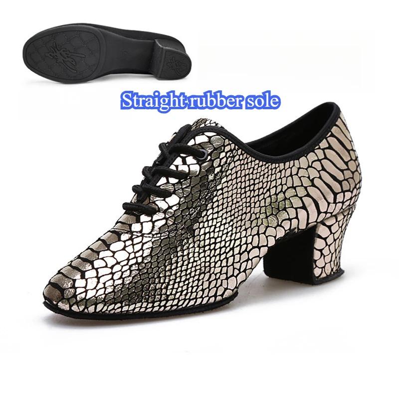 Женские Леди Девушки Комнатные Уличные Верх из Оксфордской Кожи Массивный Каблук Кроссовки Каблук Высокий Бальный Современный Латиноамериканский Танцевальные Туфли