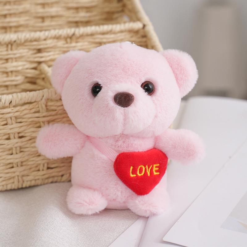 Soft And Cuddly Small Plush Bear Keychain Ideal For Bags Sweet Gift For Loved Ones