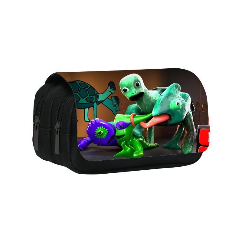 Garten Of Banban3 Double Layer Pencil Case With Nylon Material For Students And Kids