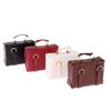 1:12 Dollhouse Miniature Leather Suitcase Mini Doll Luggage Box Doll Purses