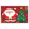Christmas Style Carpet Soft and Living Room Doormat Santa Claus Dining Room Foyer Room Bedroom Santa Claus Floor Mat Decoration