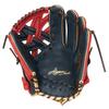 Rawlings HYPER TECH COLOR SYNC Мягкая бейсбольная перчатка для ловли, Универсальная, GR6HTCN65, Темно-синий/Алый, 11,75 дюйма, Для правши