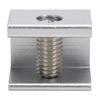 Aluminum Sliding Window Lock Silver Sliding Window Stopper Adjustable Window Safety Lock  Security