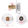 White Water Fill Inlet Flange Brass with Check Valve Fit for RV Camper