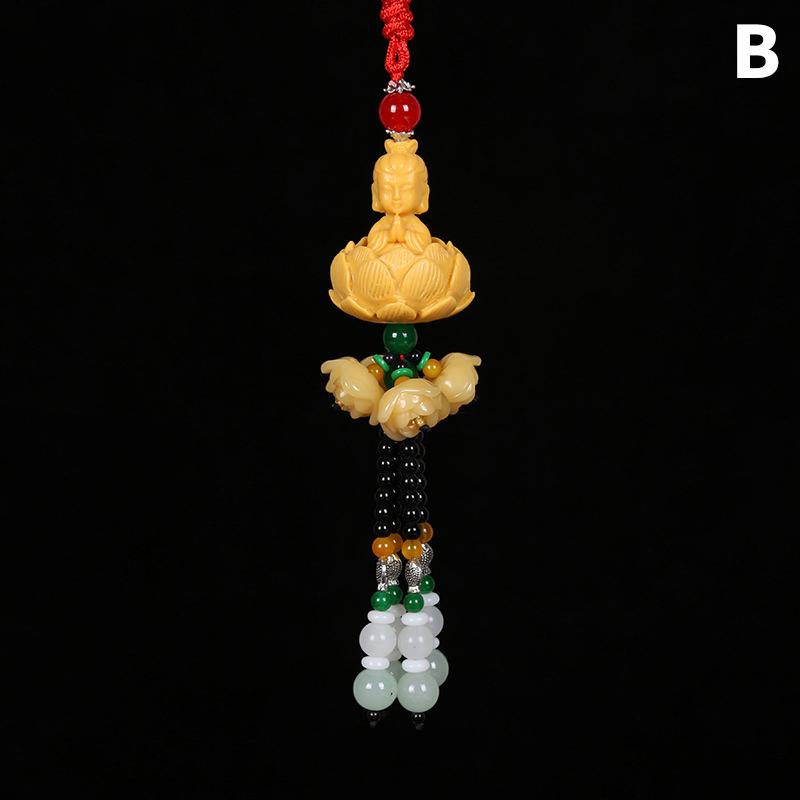 Car Pendant Out Of The Buddha And Into The Safe Chinese Style Resin Car Interior Pendant Pixiu Rearview Mirror Pendant