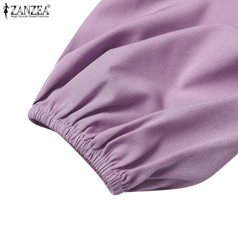 ZANZEA Весенние женские топы с открытыми плечами на тонких бретельках