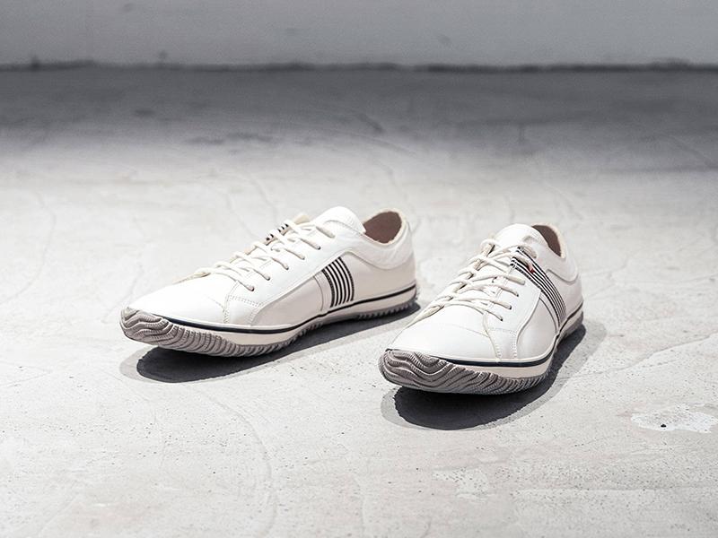 Spingle Handmade Sneakers In Genuine Cowhide Leather Spm-168 White/Navy