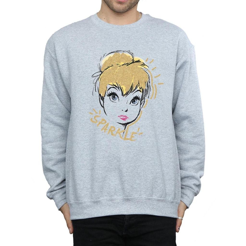 Disney Mens Tinkerbell Sparkle Sweatshirt