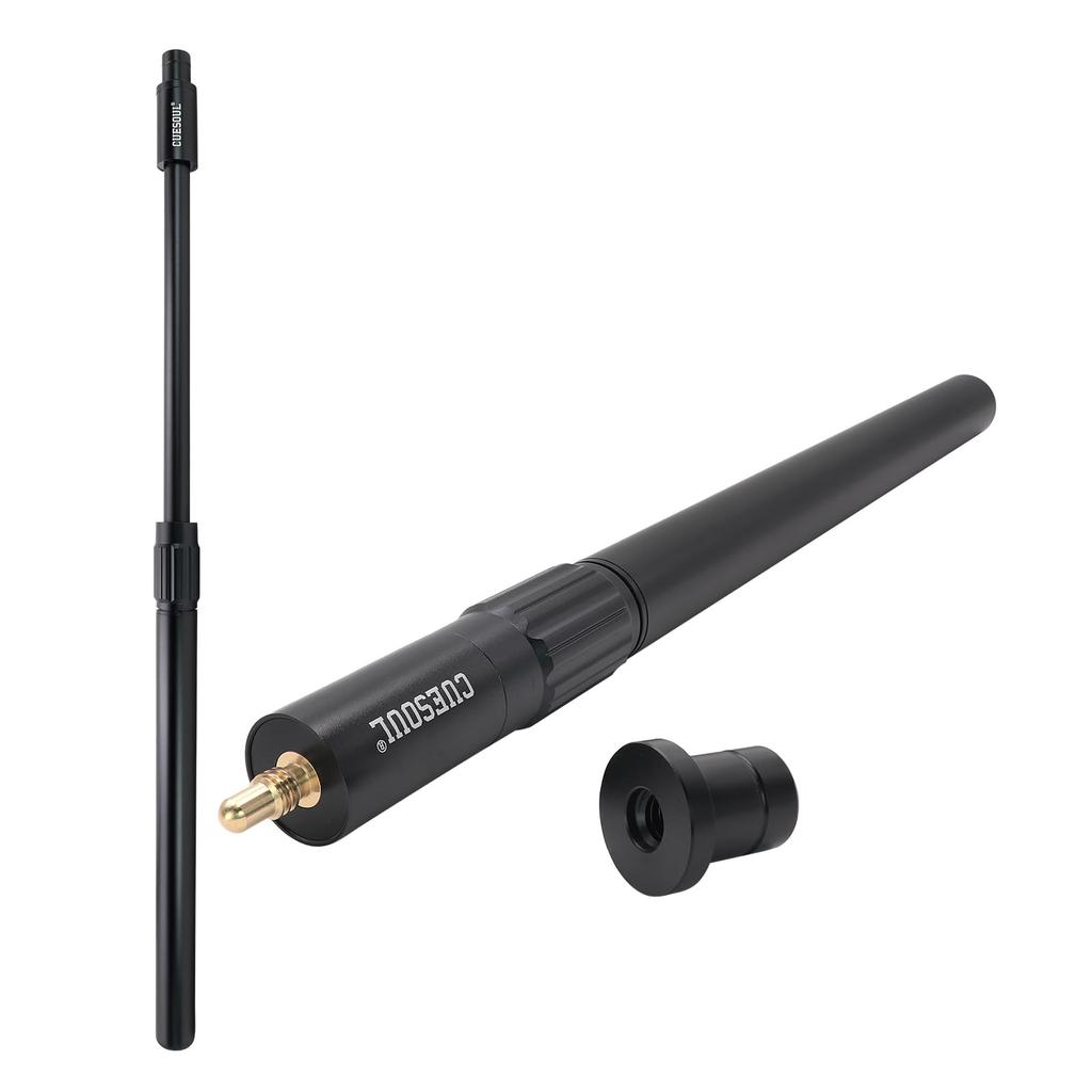 CUESOUL 57-inch Handcrafted 3/4 Joint Snooker Cue with Extension and Lightweight Molded Cue Case (CSSC-D306)