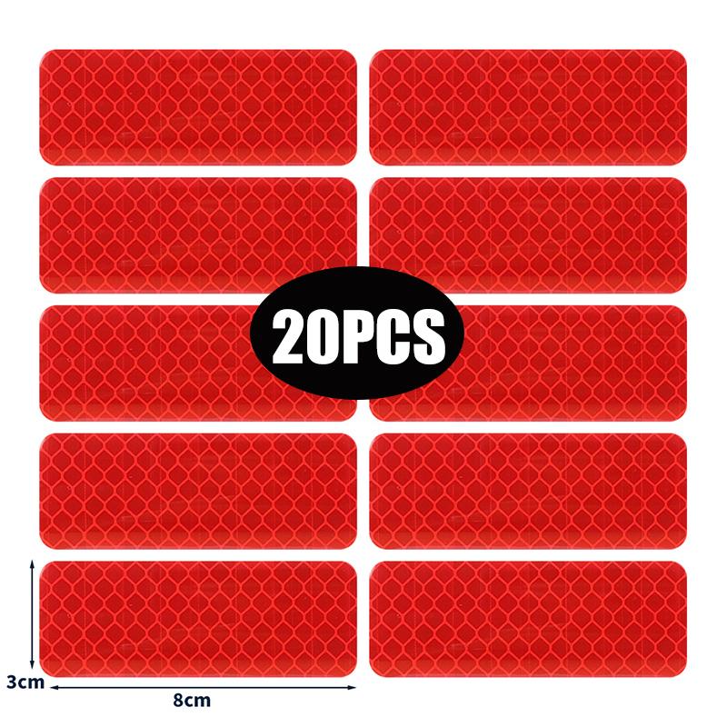 Шлем Предупреждающие Светоотражающие Наклейки Безопасность Автомобиля Водонепроницаемый ПВХ Предупреждающая Полоса Высокой Видимости Ночная Безопасность Рамка Светоотражающая Наклейка