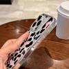 Модный черный розовый чехол для телефона с леопардовым принтом для iPhone 17 16 15 14 13 12 11 Pro Max 7 8 Plus 16E 17Air X XR XS Max Мягкая крышка