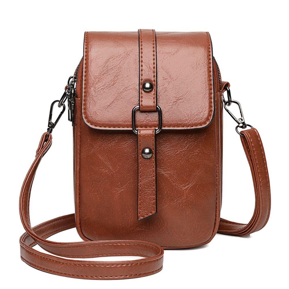 Маленькая сумка на плечо Повседневная сумка Ручная сумка Сумки через плечо для женщин Карман для телефона Кошелек для девочки Дизайнерская сумка-мессенджер Кожаный клапан Сумка для телефона