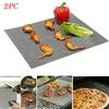 Высококачественный тефлоновый коврик для гриля с антипригарным покрытием, сетка для барбекю, 2 шт. для легкой готовки