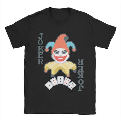 Balatro Crazy Joker Футболки для мужчин женщин Смешные 100% Хлопок Футболка Круглый вырез Короткий рукав Футболка Большие размеры Одежда