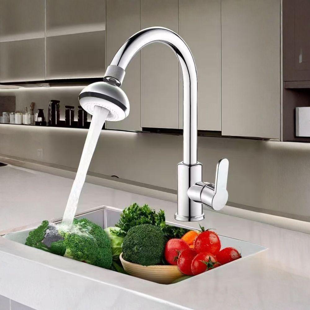Adjustable Universal External-thread Faucet Splash-proof Tap Bubble Nozzle Bathroom
