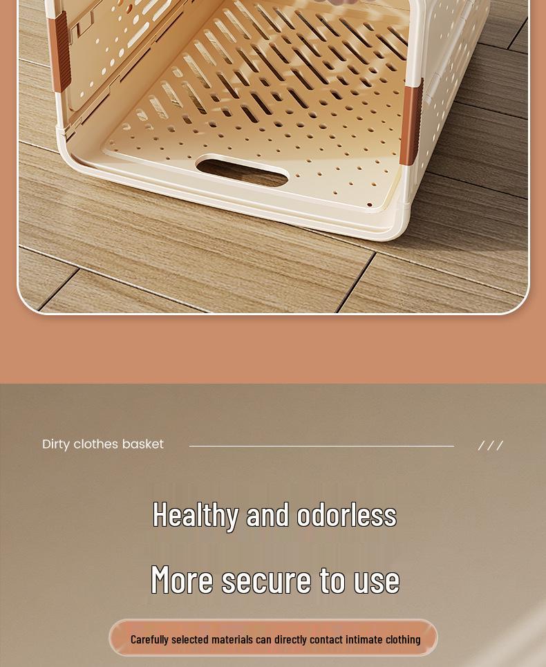 Foldable Large Capacity Laundry Hamper for Bathroom and Household Use