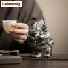 Старый камень грязь удача кирин чайный питомец ретро чайный дух чайная фигурка игровые игрушки чайная статуэтка украшения можно выращивать мастерство подарок