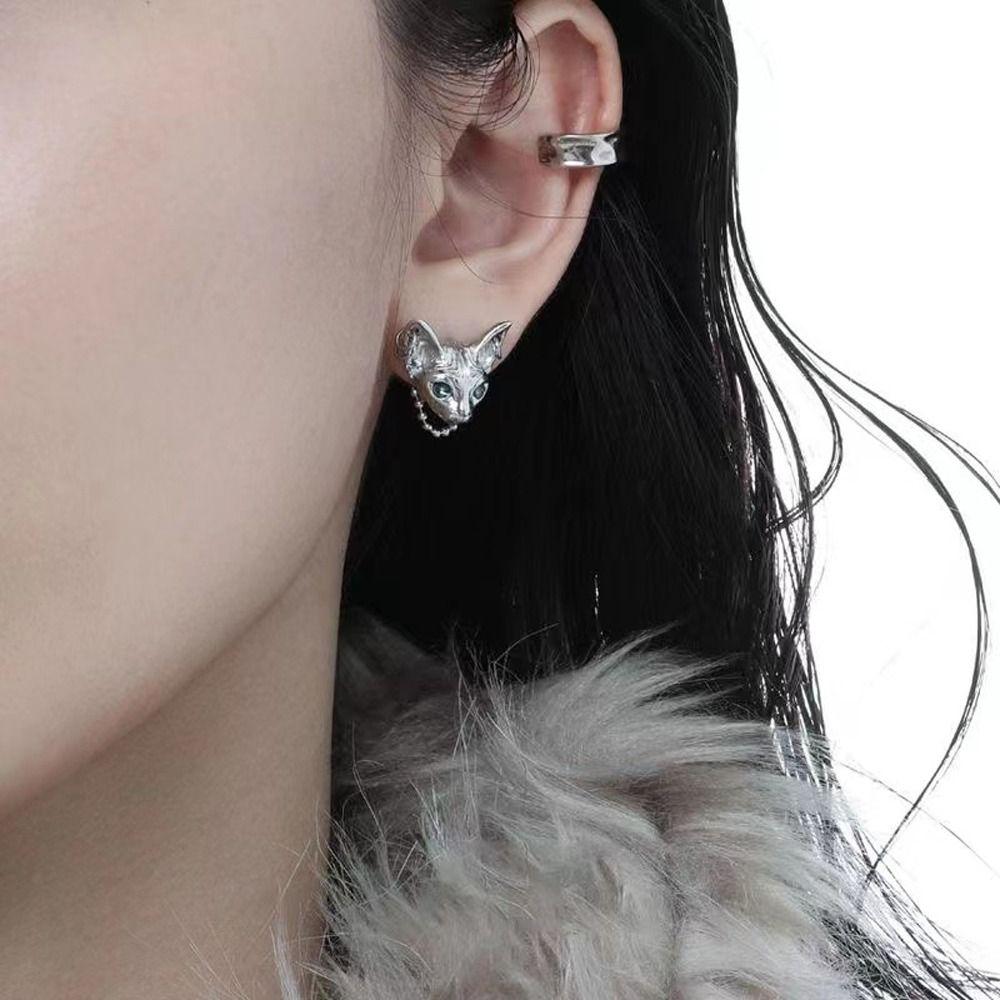 Fashion Jewelry Vintage Korean Style Earrings Women Gothic Earrings Girl Stud Earrings Ear Studs