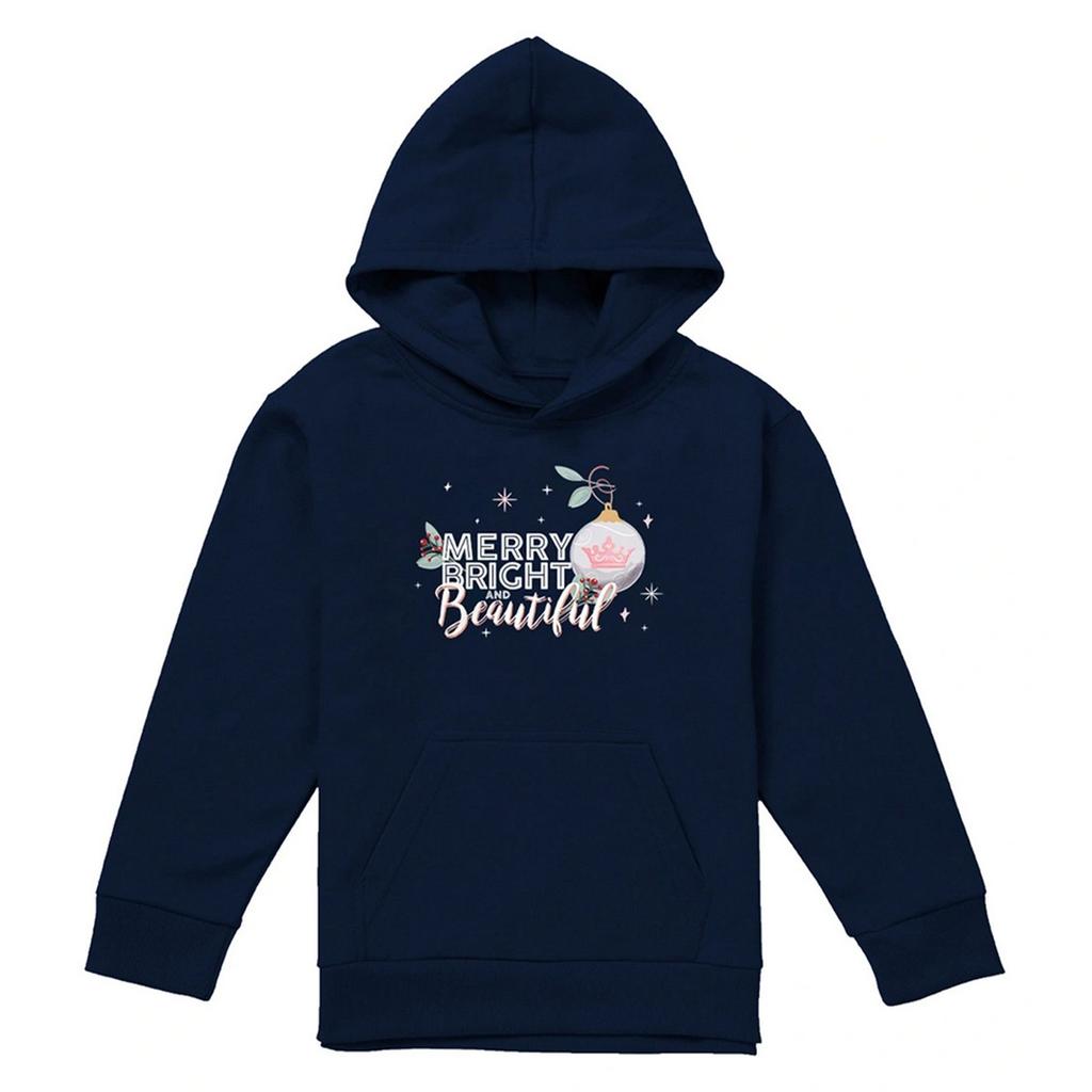 Disney Princess Childrens/Kids Merry, Bright And Beautiful Christmas Hoodie