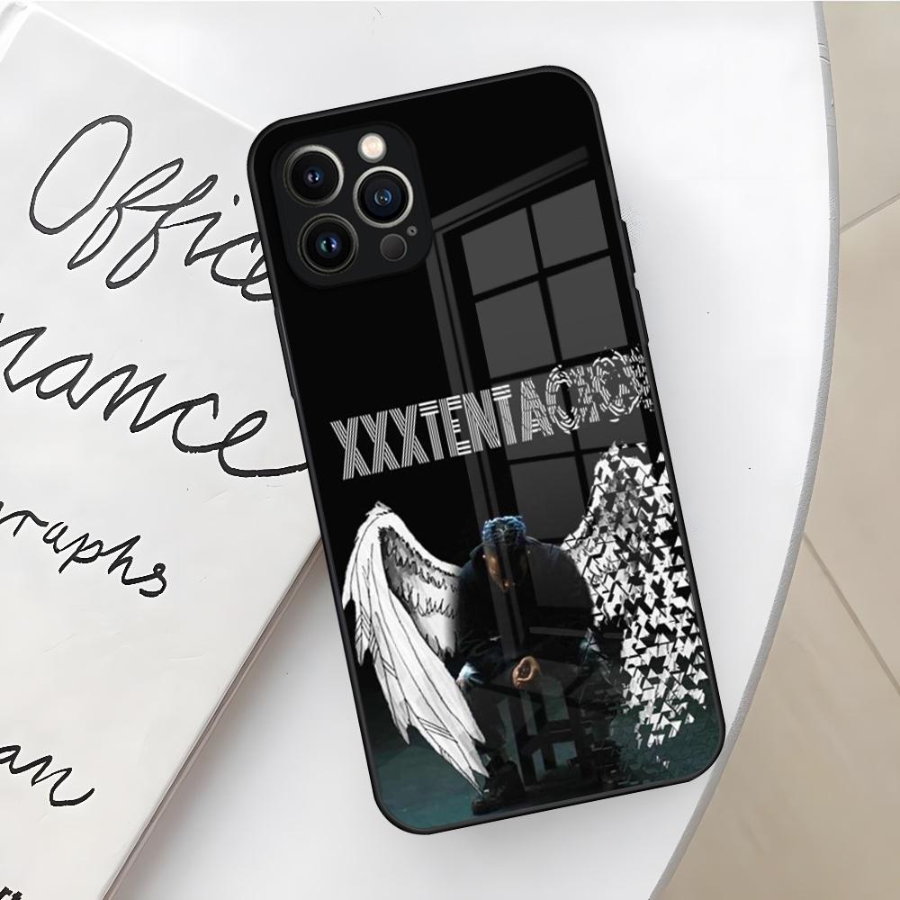 Чехол для телефона рэпера Xxxtentacion для Iphone 17 16 Air 15 14 12 11 13 Pro Max Mini X Xr Xs Se Стеклянный чехол Puls