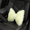 Butterfly Knot Car Neck Pillow And Lumbar Support Cushion Set Plush Bowknot Headrest Pillow Waist Support Charm Colorful C