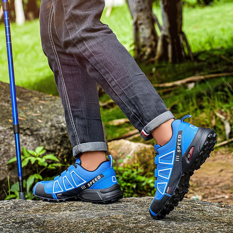 Новые мужские походные ботинки большого размера, дышащие, нескользящие, для активного отдыха, велоспорта, путешествий, кемпинга, внедорожного туризма