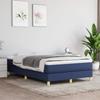 3120604 vidaXL Spring Bed Base Blue 120x200 Cm Fabric