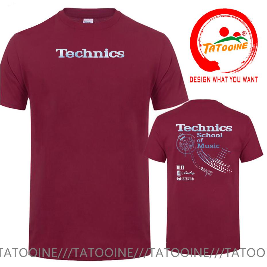 Vintage Deejay Shirt Long Play Tshirt Technics School Of Music T Shirt Unisex Retro Dj Music Tshirt Hot Sale Fashion Top Tee Shirt