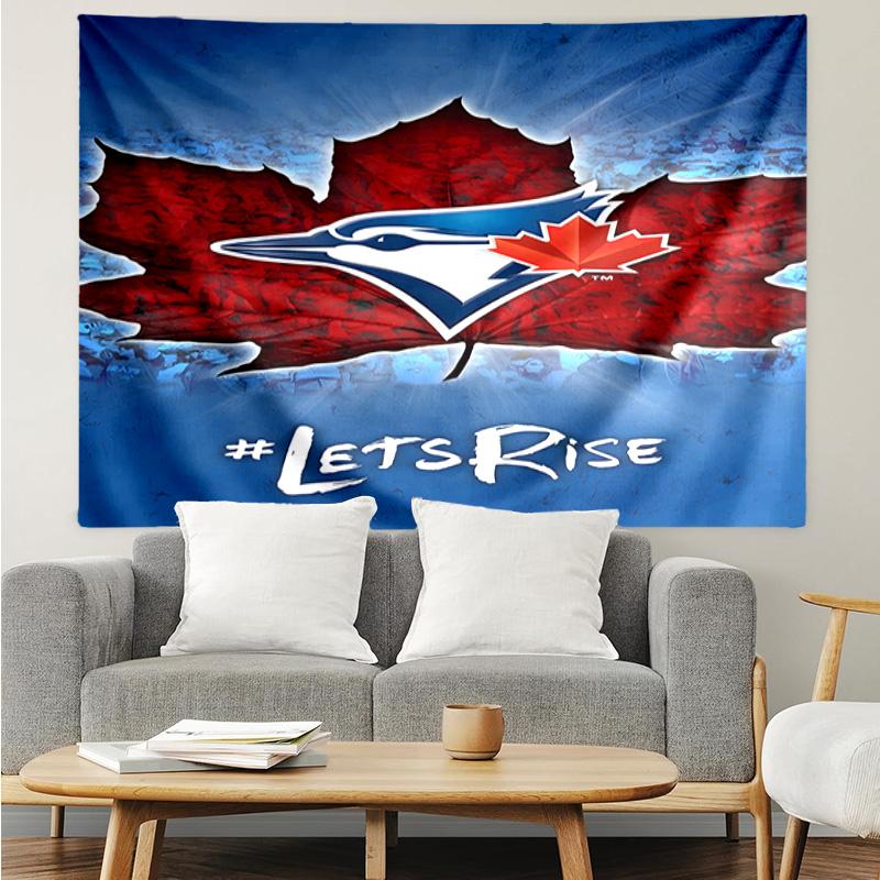 1PC Blue Jays Baseball Season Quick-Dry Tapestry, Unique Design Tapestry, Suitable for Bedroom,Livingroom, Playroom,Heartwarming Holiday Gifts
