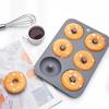 DIY Baking Tool BPA-free Excellent Wide Application 6 Holes 3D Silicone Doughnut Mold Dessert Mold