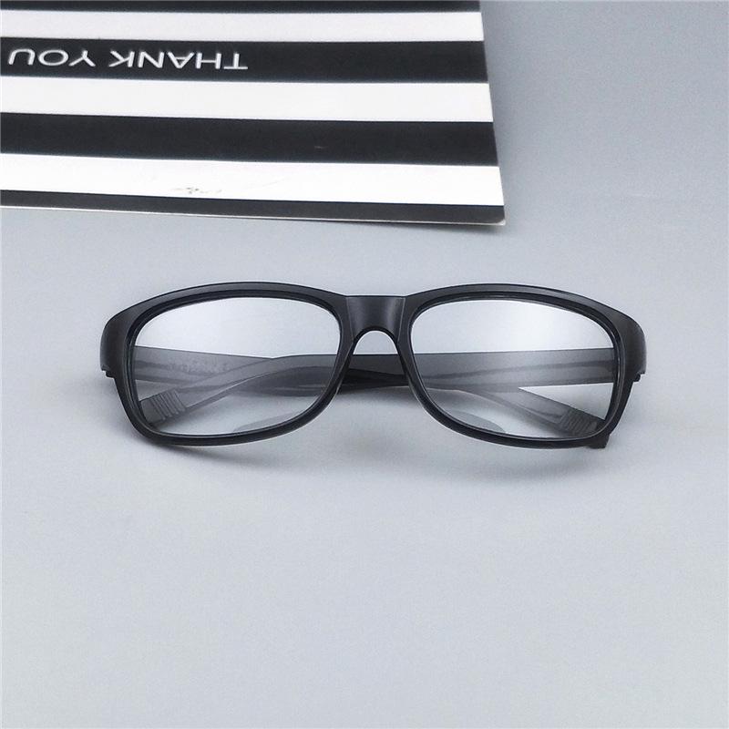 Men's Square Frame Sunglasses - Mirror, Transparent, Small Frame